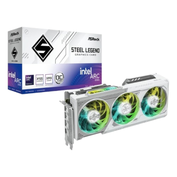 ASRock Intel Arc B580 Steel Legend OC 12GB GDDR6 192-BIT Graphics Card