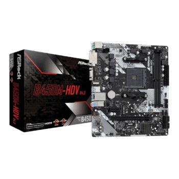 ASRock B450M-HDV R4.0 AMD AM4 M-ATX Motherboard