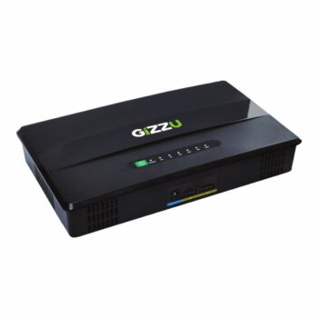 GIZZU 60W 69Wh 21600mAh Mini POE DC UPS LifePO4 – Black