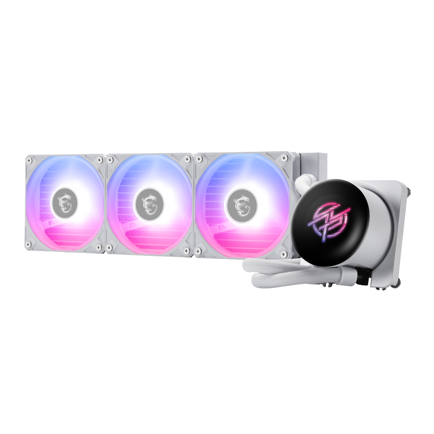 MPGCORELIQUIDP13360WH_MSI-MPG-Coreliquid-P13-360-AIO-Liquid-CPU-Cooler-White_wr_01a