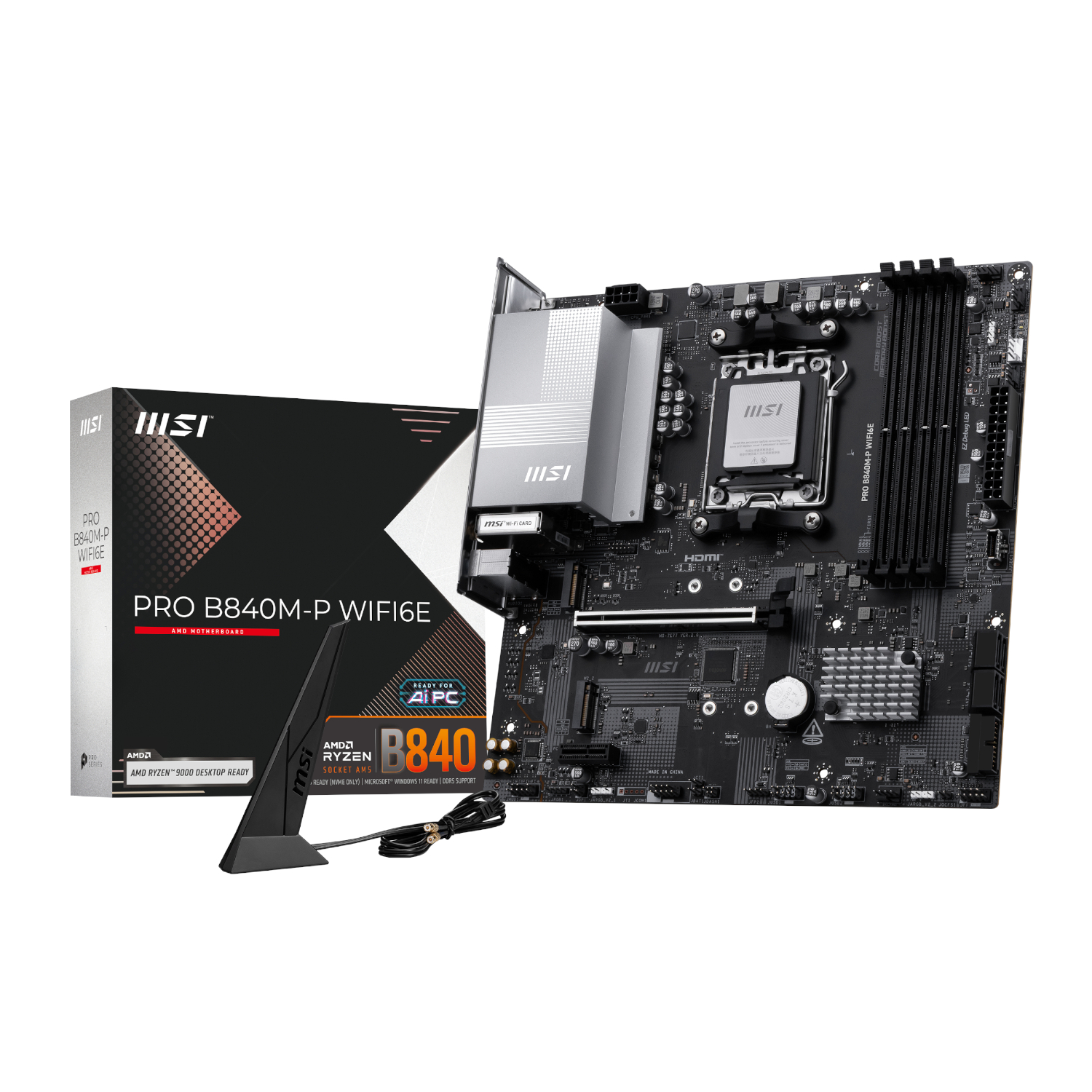 PROB840M-PWIFI6E_MSI-PRO-B840M-P-WIFI6E-AM5-mATX-Motherboard_wr_01a