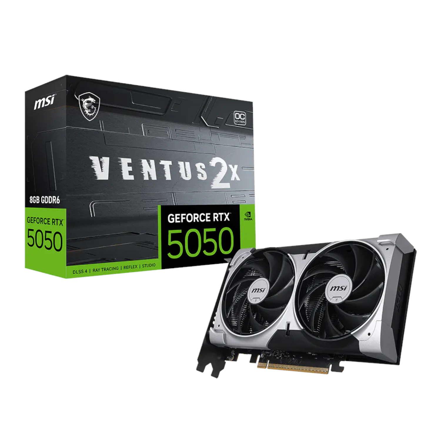 RTX5050VENTUS2XOC8G_MSI-GeForce-RTX-5050-8G-VENTUS-2X-OC-Graphics-Card_wr_01a